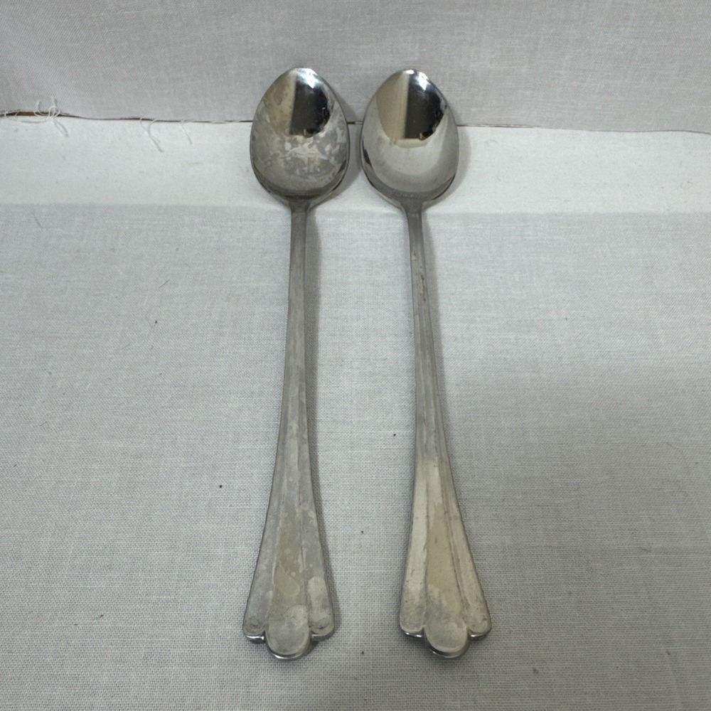 2 - Royal Gallery RGL1 Glossy 18-8 Stainless Korea Flatware 6 1/8" TEASPOONS